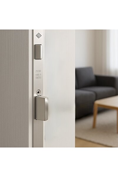 Tursan 304 Gömme Kilit 45 Mm Oval Ayna Kilit Wc Banyo Kilidi