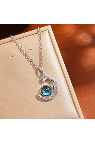 Choice قلادة جديدة فضية اللون من الفولاذ التيتانيوم الفاخر على شكل نجمة بلون ...