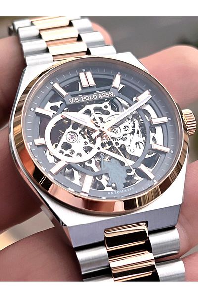 U.S. Polo Assn. U.S.Polo Assn Men's Wristwatch with Automatic Mechanism Steel Case&Band 2 Years Warranty Uspa.Fs1115.2
