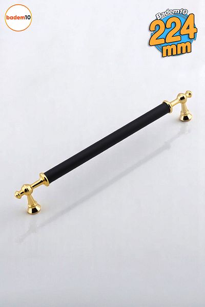 Badem10 Melis (224 mm - 22,4 cm) Mobilier din metal auriu negru Sertar de bucătărie Dulap dulap Mâner Mâner Mâner