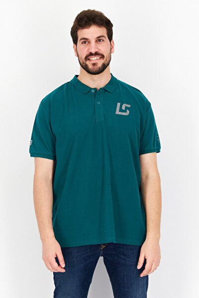 Aston Martin Men Regular Fit Short Sleeve Brand Logo Polo Shirt, Green
