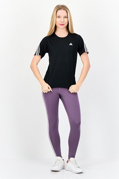 adidas Women Sportswear Fit Short Sleeves Running T-shirt, Black