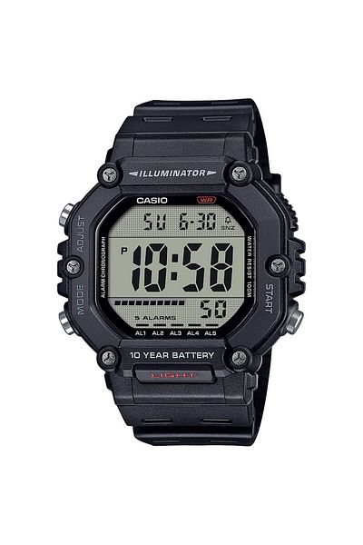 Casio Ανδρικό Ρολόι Casio AE-1600H-1AVEF, Quartz, 50mm, 10ATM