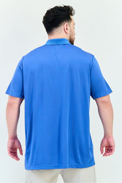 adidas Men Sportswear Fit Short Sleeves Outdoor Polo Shirt, Blue