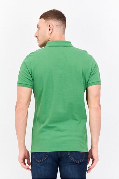 Riders by Lee Men Regular Fit Plain Short Sleeves Polo, Green