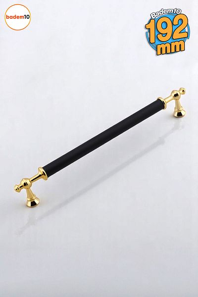 Badem10 Melis (192 mm - 19,2 cm) Mobilier din metal auriu negru Sertar de bucătărie Dulap dulap Mâner Mâner