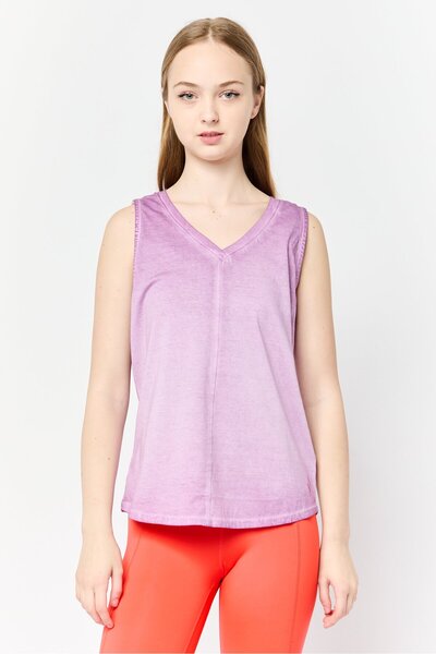 SKECHERS Women Sportswear Fit Sleeveless Training Tank Top, Purple