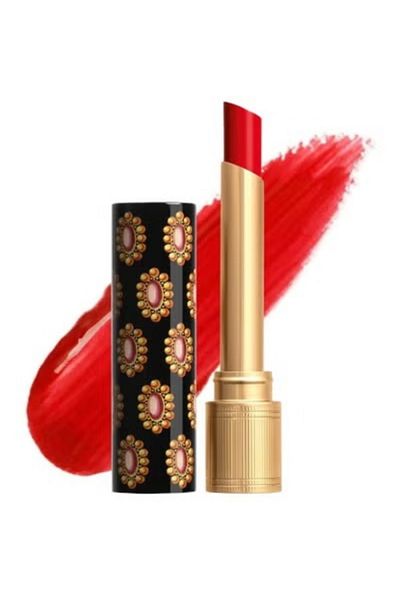 Gucci Glow & Care Shine Lipstick 25* Goldie Red - The Red 0.06 Oz/ 1.8 ml
