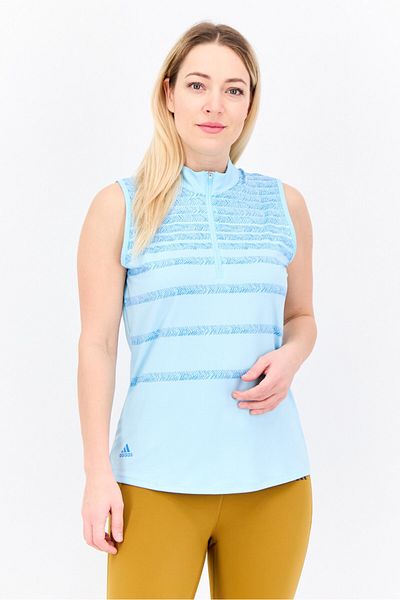 adidas Women Sportswear Fit Cap Sleeves Training T-shirt, Light Blue