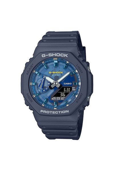 Casio Ceas bărbătesc Ga-2100as-2aer, cuarț, 45mm, 20atm