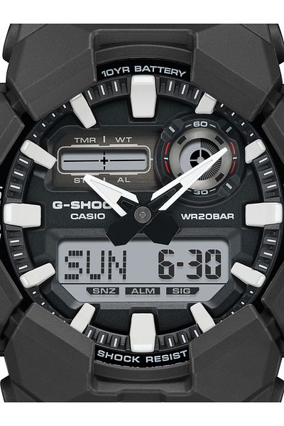 Casio Ανδρικό Ρολόι Casio GA-010-1AER, Quartz, 52mm, 20ATM