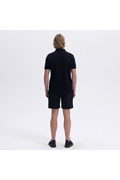 Ellesse Ανδρικό μπλουζάκι πόλο EM460-BK Μαύρο