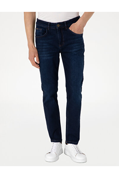 Pierre Cardin Koyu Lacivert Slim Fit Jean Pantolon 50308930-VR100