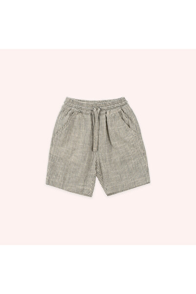 Panço Erkek Bebek Ekru Beli Lastikli Şort