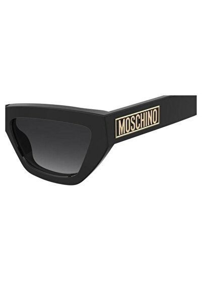 Moschino Women's Sunglasses Moschino MOS182/S 807/9O, Plastic, Black, 55 mm