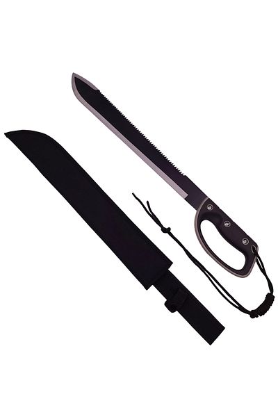 Depox Sabie de vânătoare Ideallstore®, British Rebellion, mâner din cauciuc, 61 cm, teacă inclusă
