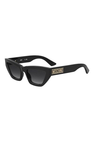 Moschino Ochelari de soare pentru femei Moschino MOS182/S 807/9O, Plastic, Negru, 55 mm