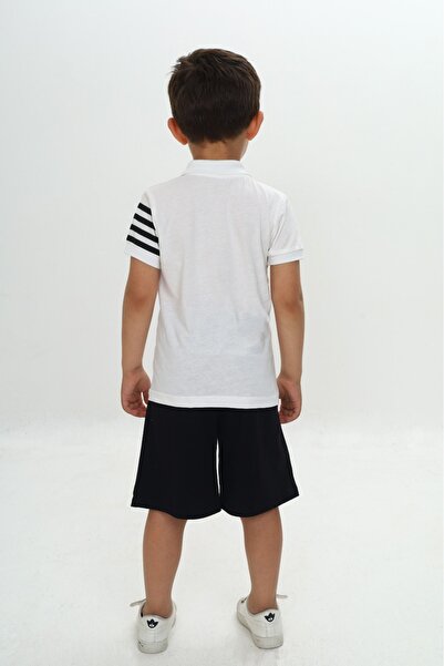 Toontoy Σετ για αγόρια με γιακά πόλο με τύπωμα με σορτς