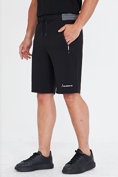 Marco Ferry Erkek Pamuklu Şort Siyah 5806-S