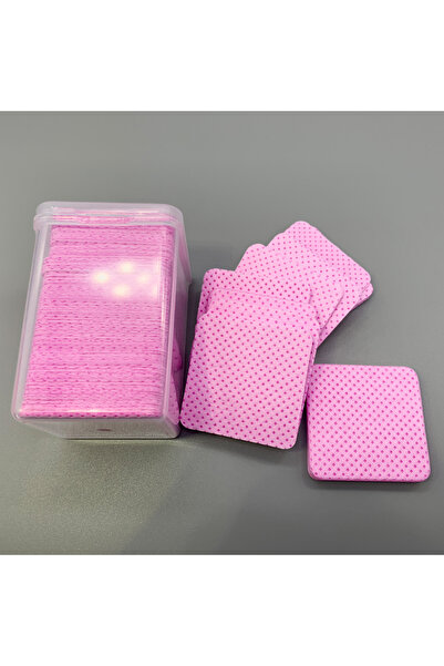 choice2 200 قطعة من علبة وردية، 200 قطعة مناديل ورقية قطنية لإزالة غراء الرموش، امسح فم زجاجة الغراء