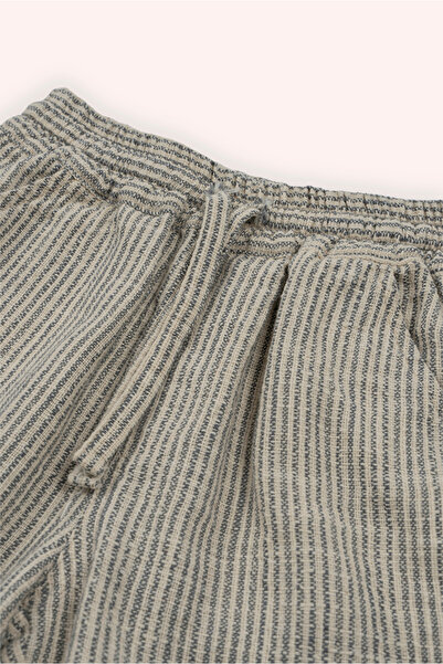 Panço Erkek Bebek Ekru Beli Lastikli Şort