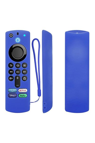 hononjo T056 Blue Silicone Case Fit for Amazon ALEXA Fire Home Smart TV Remote Controll Stick 3rd Generation