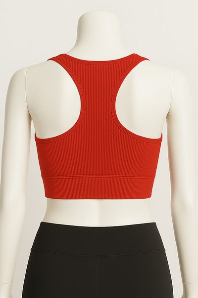Serra Half Tank Top Sports Bra Bustier Blouse Sleeveless Badi