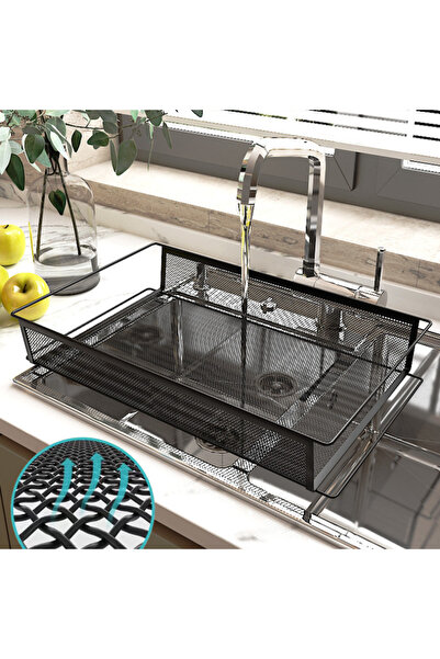 Viyogo Slim portable metal shelf, 5 levels, 360° rotatable, 45 (L) x 27 (w) x 105 (H) cm, black