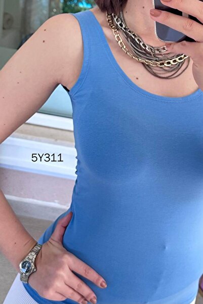 İnce Topuk Full Likralı Viskon Atlet 5y311