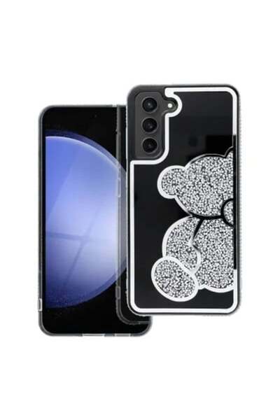 SKYDDAR INNOVATION Husă pentru Samsung Galaxy A56 5G, URSULET DE PLUȘ, silico...