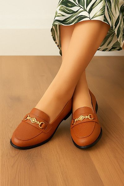 HKM shoes Pantofi de balerină clasici de zi cu zi cu cataramă ortopedică completă