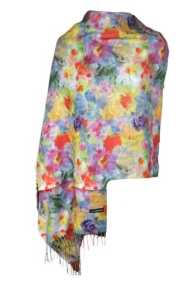 DACSHOP Shawl - Multicolor - Floral