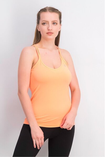 Uniquely Lorna Jane Women Sportswear Fit Rapture Excel Tank Top, Neon Mandarin