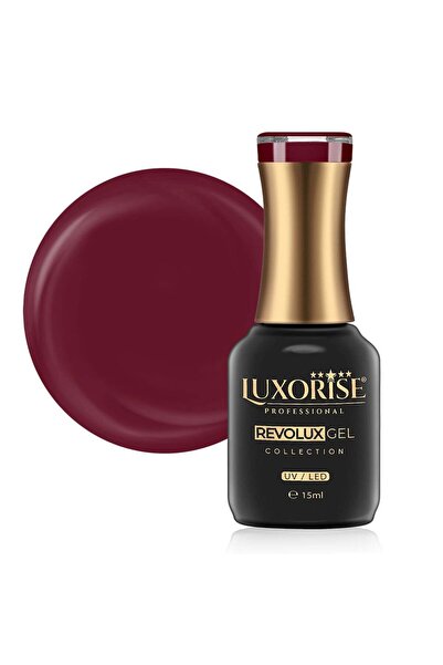 LUXORISE Полуперманентен лак за нокти Revolux, цвят Lonely Wine 15 мл