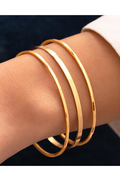 3'lü Kombin 2 Suyolu Ajda 1 Düz Kibrit Çöpü Model 24 Gr(GRAM) 22 Ayar Altın