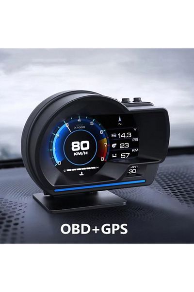 Choice A Digital Head‑up Displayer Obd2 Gps Speed Warning Head Up Display Smart Gauge Car Hud Speedometer .