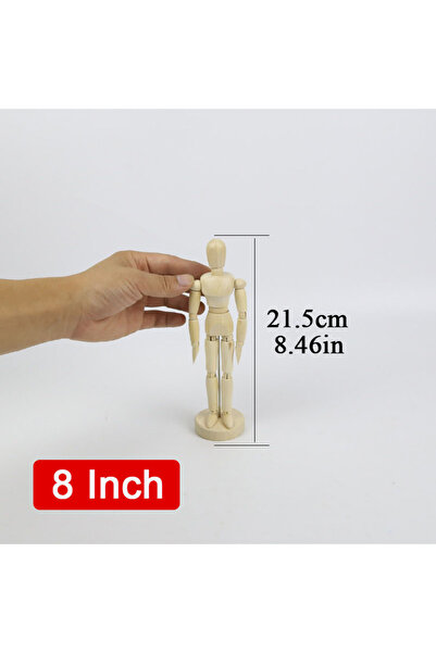 Choice 8 inches 4.5/5.5/8/12/16 Inch Wood Manikin Puppet Wooden Mannequin wit...