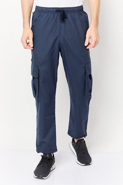 adidas Men Sportswear Fit Brand Logo Outdoor Cargo Pants, Dark Blue