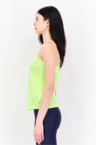 Nike Women Sportswear Fit Sleeveless Running Tank Top, Lime Green