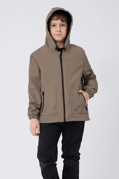 firststops Boy's Mink Lined Water and Windproof Hooded Double Zipper Raincoat