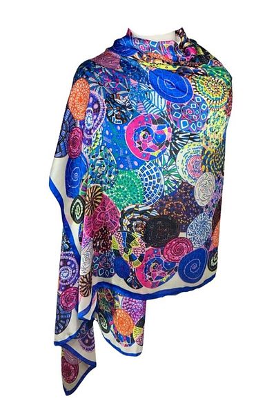 DACSHOP Shawl - Multicolor - Floral