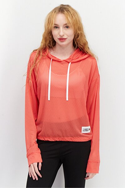 Tommy Hilfiger Sport Women Sport Fit Long Sleeve Running Top, Red