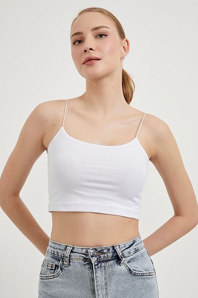 Arma Life Bluză crop strânsă de vară cu bretele subțiri, pachet de 3 pentru femei