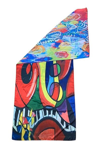 DACSHOP Shawl - Multicolor - Floral