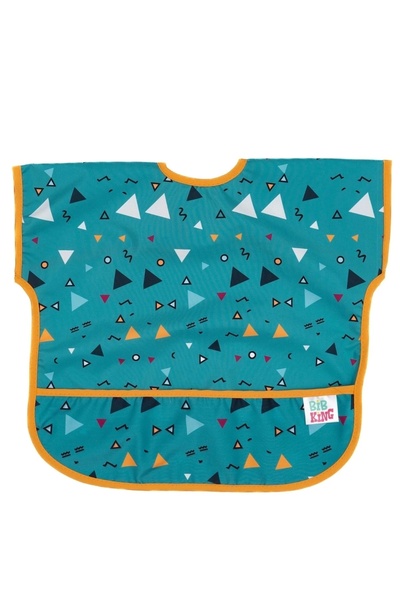 BibKing نشاط مجردة بدون أكمام مقاوم للسوائل ومريلة للأطفال من عمر 6 إلى 24 شهرًا