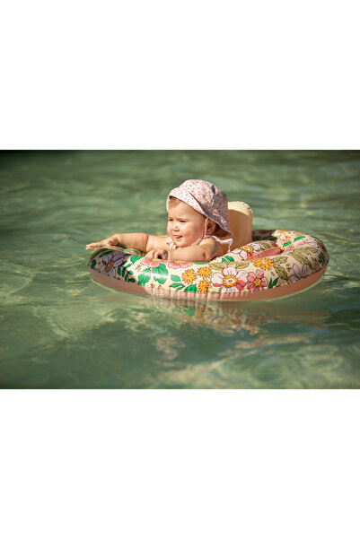 Swim Essentials Pink Blossom Baby Back Support Swimming Ring 0-1 Years Old