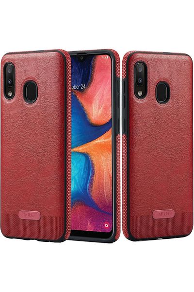 Sibada Slim case for Samsung Galaxy A30 Sibada, TPU/leather, dark red, 6.4 inches