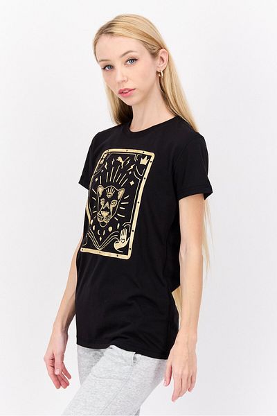 Puma Women Sportswear Fit Short Sleeve Training T Shirt, Black