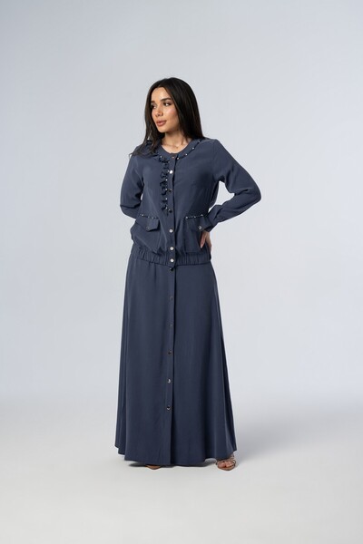 Elaris Exclusive ELARİS Fırfır ve Cep Detaylı Düğmeli Elbise