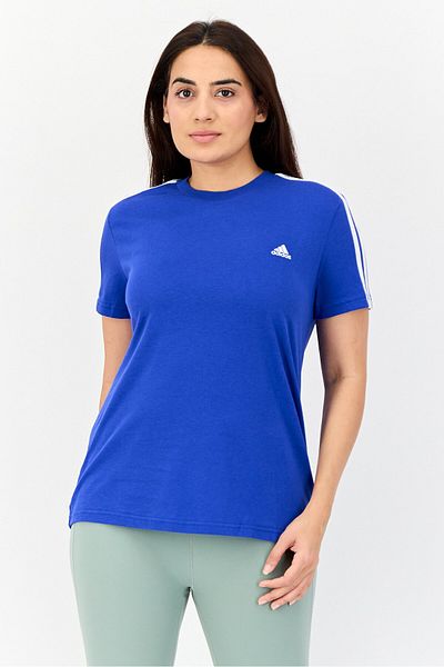 adidas Women Sportswear Fit Short Sleeve Outdoor T Shirt, Blue